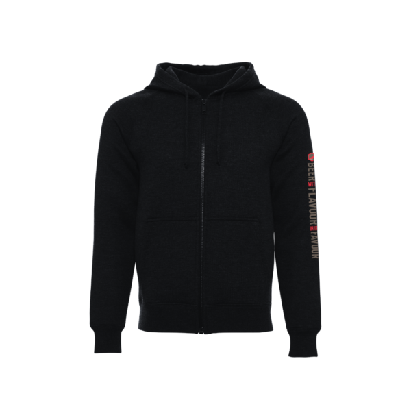 GRAFTON HERITAGE BREWING CO. ZIP UP HOODIE SLEEVE LOGO