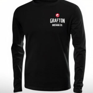 GRAFTON HERITAGE BREWING CO. LONG SLEEVE T-SHIRT SLEEVE LOGO